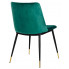 Welurowe krzesło w kolorze zielonym Gambo 3X