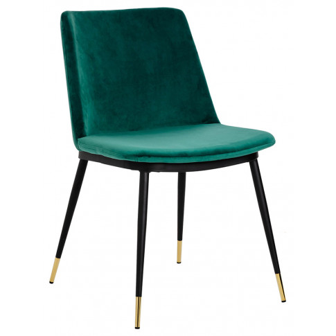 Zielone krzesło welurowe Gambo 3X