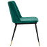 Zielone welurowe krzesło Gambo 3X