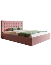 Podwójne łóżko z pojemnikiem 140x200 Pikaro 2X - 36 kolorów w sklepie Edinos.pl