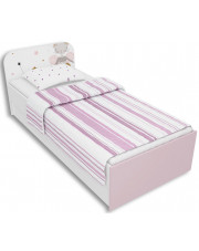 Łóżko dla dziewczynki 90x200 Peny 10X - 2 kolory w sklepie Edinos.pl