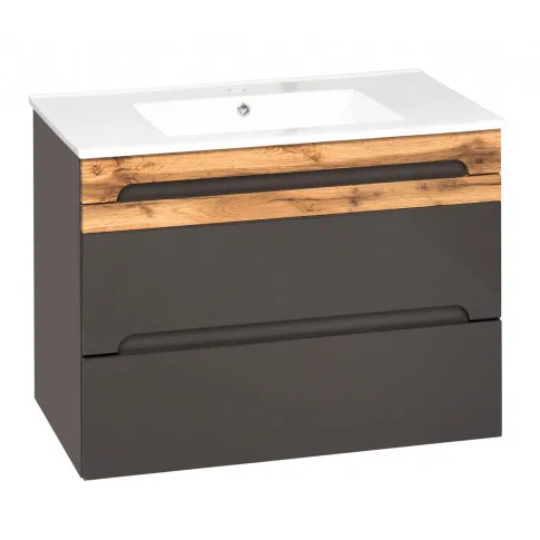 Szafka do lazienki Marbella 4X Grafit polysk