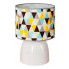 Okrągła lampka nocna z kolorowym abażurem - EX491-Hestix