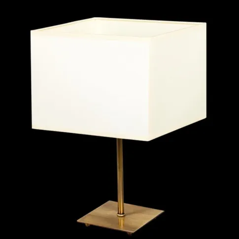 Lampka nocna z białym abażurem do sypialni EX493-Plazis