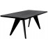 Czarny drewniany stół Jupito