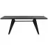 Czarny drewniany stół prostokątny do salonu Jupito 2X
