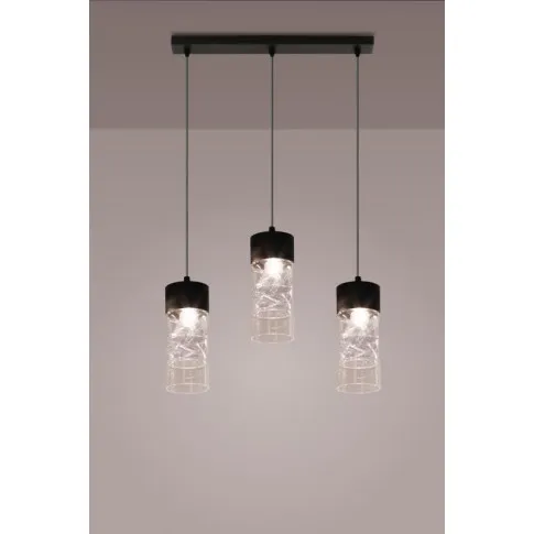 Szklana lampa wisząca EX501-Rupers z trzema kloszami