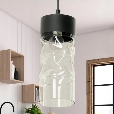 Szklany, nieregularny klosz lampy wiszącej EX501-Rupers