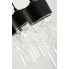 Szklane klosze lampy EX501-Rupers z czarnymi obwódkami
