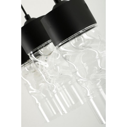 Szklane klosze lampy EX501-Rupers z czarnymi obwódkami