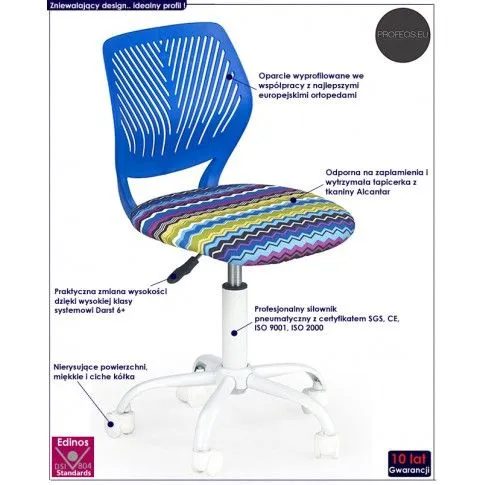 Fotografia Fotel młodzieżowy w sówki Liver - zielony z kategorii Siedziska dla dzieci i młodzieży