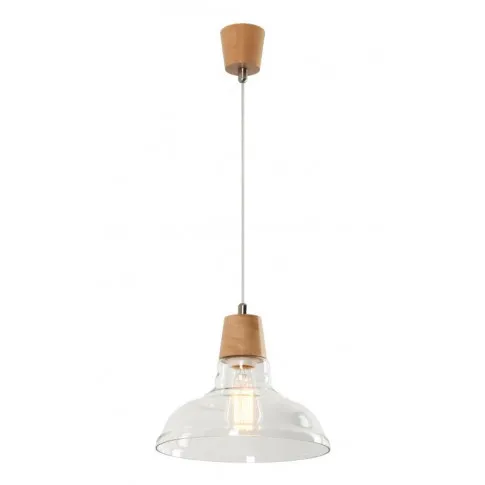 Loftowa lampa wisząca EX503-Vits ze szkła i drewna