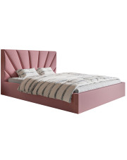 Jednoosobowe łóżko z zagłówkiem 120x200 Senti 3X - 36 kolorów w sklepie Edinos.pl