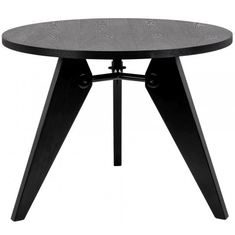 Czarny okrągły stół do salonu Jupito 3X