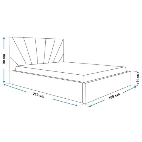 Wymiary łóżka 160x200 Senti