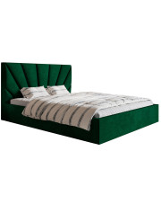 Tapicerowane łóżko z pojemnikiem 180x200 Senti 2X - 36 kolorów w sklepie Edinos.pl
