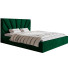 Tapicerowane łóżko z pojemnikiem 180x200 Senti 2X - 36 kolorów