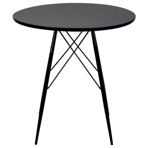 Czarny okrągły stół kuchenny Induro