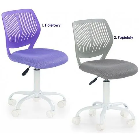 Zdjęcie fotel młodzieżowy fioletowy Wazi | Edinos.pl