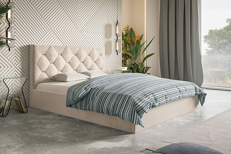 Przykładowe wizualizacje wnętrz wykorzystaniem łóżka Netta