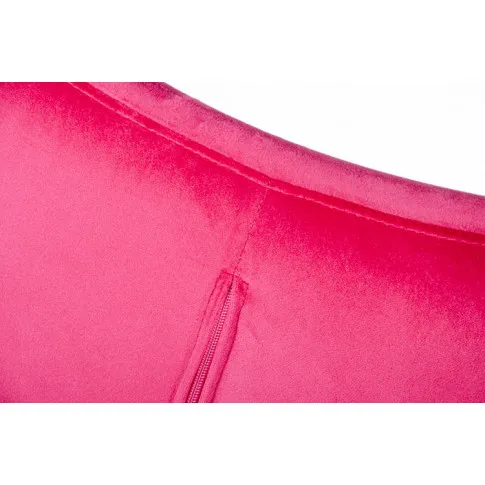 Welurowy fotel do salonu fuksja Eggi 2X