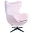 Szeroki fotel jajo jasny róż Eggi 3X