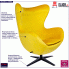 Żółty fotel Eggi 3X info