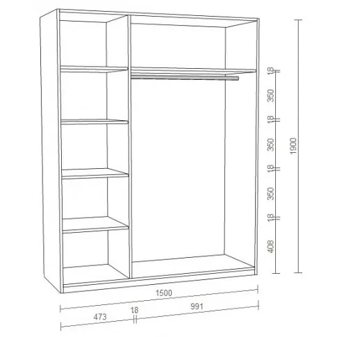 Szafa do pokoju dziecięce Elif 17X