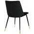 Czarne krzesło w stylu glamour Gambo 3X kolor 3