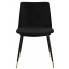 Czarne tapicerowane krzesło do salonu i jadalni Gambo 3X kolor 5