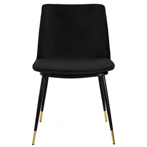 Czarne tapicerowane krzesło do salonu i jadalni Gambo 3X kolor 5
