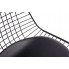 Czarne krzesło z oparciem Zuber 2X