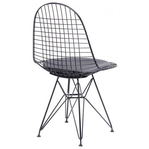 Metalowe krzesło z oparciem Zuber 2X