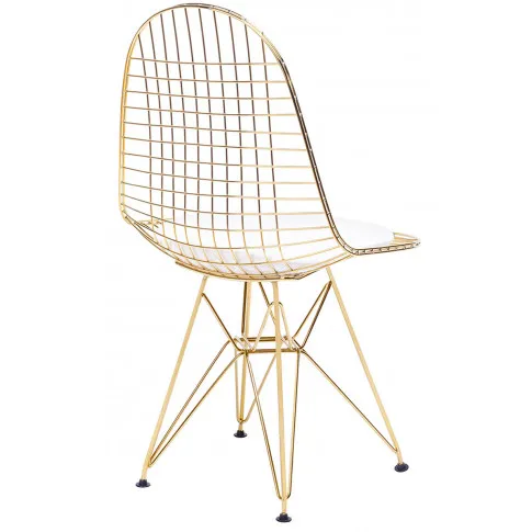 Złote krzesło do salonu Zuber 3X