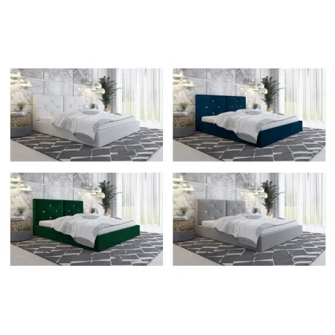 Wybrana kolorystyka tapicerowanego łóżka Celini