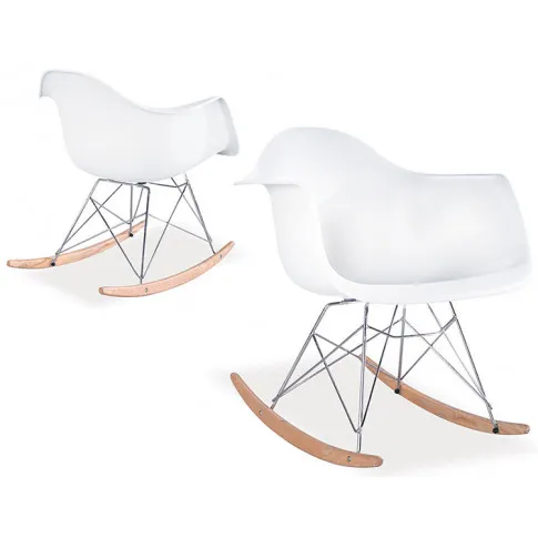 Fotel z metalową podstawą Lamario