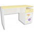 Biało-żółte biurko dla dziecka Lili 3X - 3 kolory