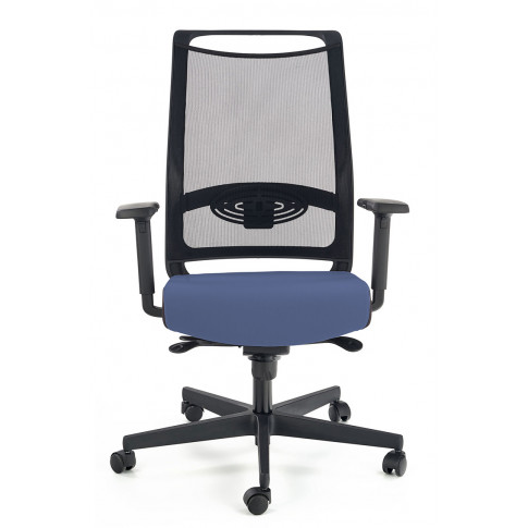 Niebieski fotel biurowy Romino