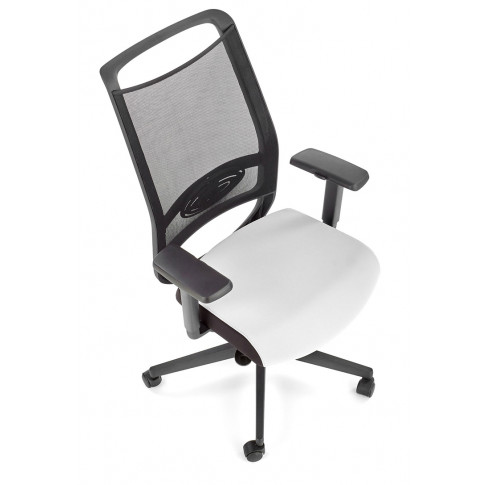 Popielaty ergonomiczny fotel gabinetowy Romino