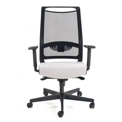 Popielaty fotel biurowy Romino