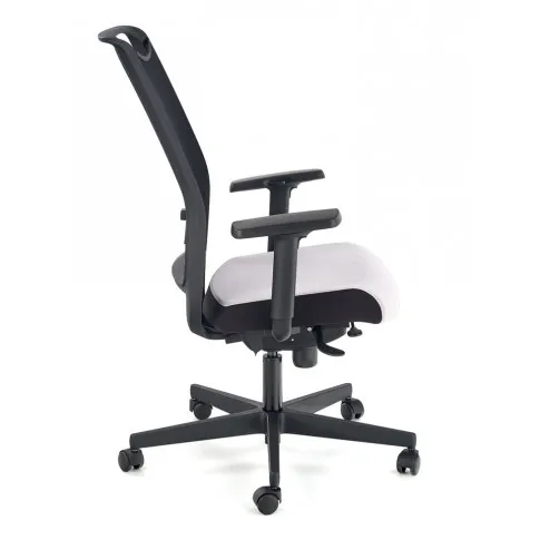 Popielaty fotel do gabinetu Romino