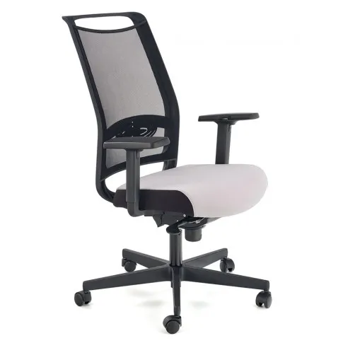 Popielaty fotel gabinetowy Romino