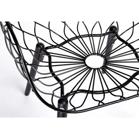 Metalowe krzesło z oryginalnym siedziskiem Dontadeon