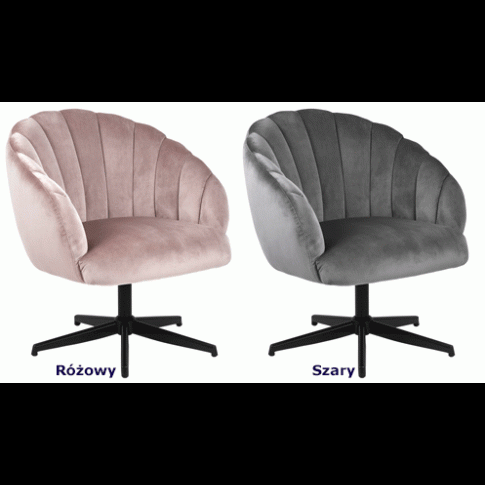 Welurowe fotele wypoczynkowe Maldu obrotowe