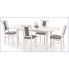 Szczegółowe zdjęcie nr 5 produktu Krzesło drewniane tapicerowane Rumer - biały