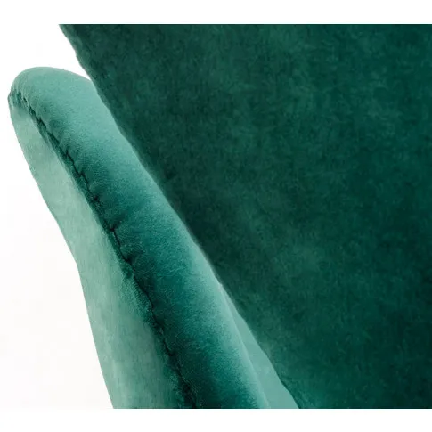 Zielony fotel do salonu z podłokietnikami Blum