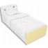 Biało-żółte łóżko dla dziewczynki Lili 9X