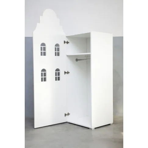 Wnętrze brzoskwiniowej szafy dla dzieci Camino 2X