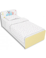 Łóżko dla dziewczynki z jednorożcem 90x200 Lili 10X - 3 kolory w sklepie Edinos.pl