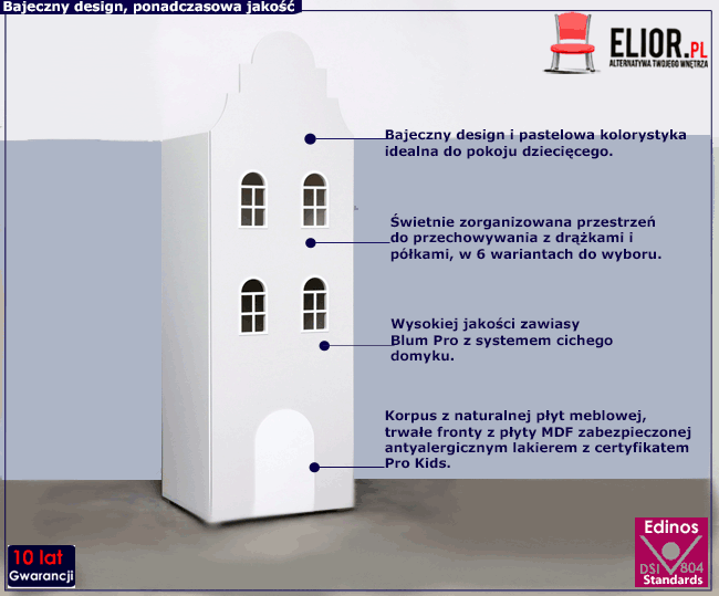 Szafa domek dla dzieci Aplix 2X